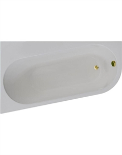 Акриловая ванна Вальс Прима 160x95 L 1-01-3-1-1-352К цвет Белый со слив-переливом Золото Radomir