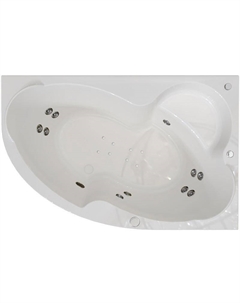 Акриловая ванна Vannesa Ирма 149x96 R 2-81-2-2-0-216 цвет Белый с гидромассажем Терапия Хром Radomir
