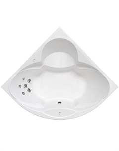 Акриловая ванна Филадельфия 168x168 1-79-2-0-0-042 цвет Белый с гидромассажем Стандарт Хром Radomir