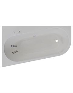 Акриловая ванна Вальс Прима 170x100 L 1-79-2-1-0-357 цвет Белый с гидромассажем Стандарт Хром Radomir