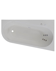 Акриловая ванна Вальс Прима 160x95 R 1-79-2-2-0-352 цвет Белый с гидромассажем Стандарт Хром Radomir