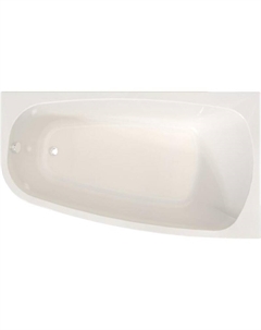 Акриловая ванна Рона 158x90 R 1-01-2-2-1-343К цвет Белый со слив-переливом Хром Radomir