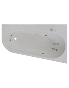 Акриловая ванна Вальс Прима 160x95 R 1-80-2-2-0-352 цвет Белый с гидромассажем Релакс Хром Radomir