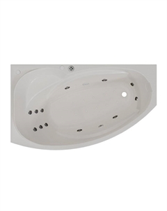 Акриловая ванна Vannesa София 169x99 L 2-81-2-1-0-223 цвет Белый с гидромассажем Терапия Хром Radomir
