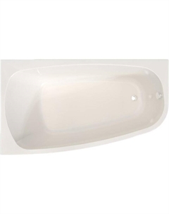 Акриловая ванна Рона 158x90 L 1-01-2-1-1-343К цвет Белый со слив-переливом Хром Radomir