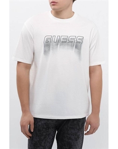 Футболка хлопковая с принтом Guess