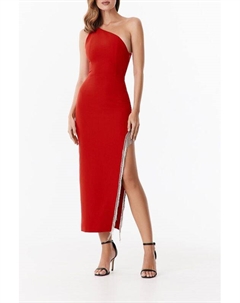 Платье на одно плечо с разрезом и бахромой Fashion rebels