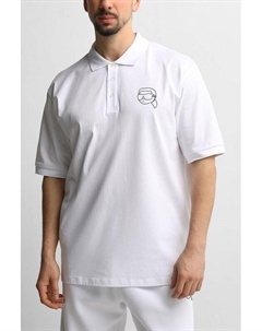 Поло хлопковое Karl lagerfeld