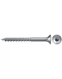 Саморез с потайной головкой по дереву 3.5 мм x 4 см, синее пассивирование покрытие, серебристый, 200 шт., FPF II CTP (670082) Fischer