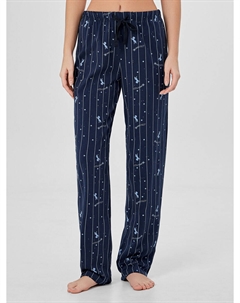 Брюки домашние женские синие Mark formelle