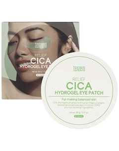 Патчи для кожи вокруг глаз гидрогелевые с экстрактом центеллы азиатской Relief Cica Hydrogel Eye Patch Tenzero