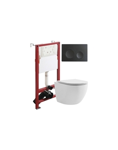 Унитаз с инсталляцией подвесной AGGER ATI03100+APB144 Agger