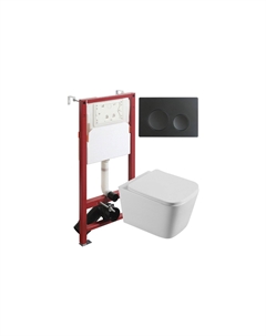 Унитаз с инсталляцией подвесной AGGER ATI04100+APB144 Agger