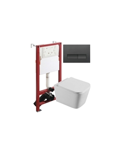 Унитаз с инсталляцией подвесной AGGER ATI04100+APB244 Agger