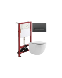 Унитаз с инсталляцией подвесной AGGER ATI03100+APB244 Agger
