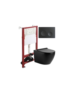 Унитаз с инсталляцией подвесной AGGER ATI03144+APB144 Agger