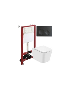 Унитаз с инсталляцией подвесной AGGER ATI08100+APB144 Agger