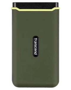 Внешний SSD USB 3.2 Gen 2 Type-C TS2TESD380C ESD380C 2TB 2000/2000 MB/s милитари зеленый Transcend
