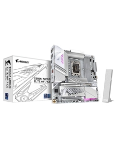 Материнская плата mATX Z890M AORUS ELITE WF7 ICE (LGA1851, Z890, 4*DDR5(8800), 4*SATA 6G RAID, 3*M.2, 3*PCI-E, 7.1CH, 5*USB 3.2, 4*USB 2.0, U Gigabyte