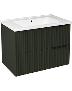 Тумба с раковиной Хаммель 75 TR-701410 подвесная цвет Грин софт Stworki