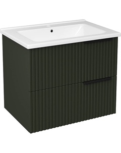 Тумба с раковиной Хаммель 65 TR-701394 подвесная цвет Грин софт Stworki