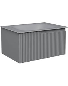 Тумба с раковиной Вестфолл 70 TR-650755 подвесная цвет Серый матовый Stworki