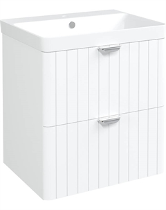 Тумба с раковиной Ларвик 60 подвесная цвет Белый матовый Stworki