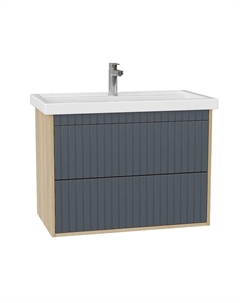 Тумба под раковину Дайлер 80 108062 подвесная цвет Дуб сонома Серый Onika