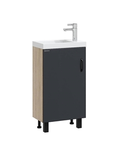 Тумба под раковину Тимбер 45 L 104509 цвет Дуб сонома Серый Onika