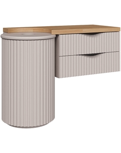 Тумба под раковину Lotus 107 цвет Бежевый Светлое дерево Stworki