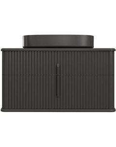 Тумба с раковиной Молде 95 подвесная цвет Антрацит Stworki