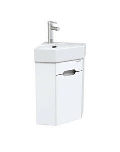 Тумба под раковину Айленд 35 R 103502 подвесная, угловая цвет Белый Onika