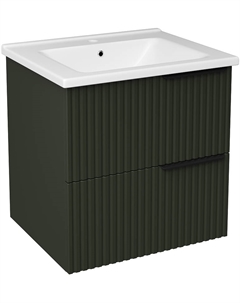 Тумба с раковиной Хаммель 55 TR-701377 подвесная цвет Грин софт Stworki
