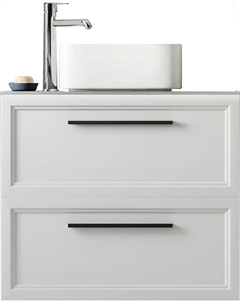 Тумба под раковину Эстерсунд 75 подвесная цвет Белый матовый Монте тиберио Stworki