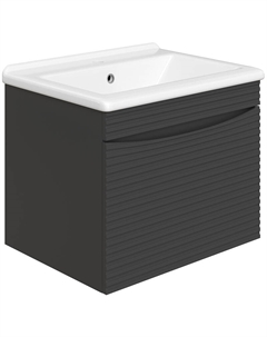 Тумба с раковиной Хедмарк 60 TR-605931 подвесная цвет Антрацит Stworki