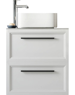 Тумба под раковину Эстерсунд 60 подвесная цвет Белый матовый Простоун беж Stworki