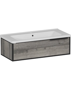Тумба с раковиной Брамминг 100 TR-599152 подвесная цвет Дуб шерман серый Stworki