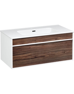 Тумба с раковиной Вестервик 90 TR-643676 подвесная цвет Орех каньон Stworki