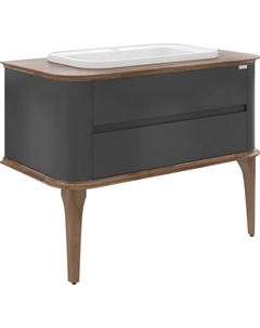 Тумба с раковиной Pier 100 цвет Антрацит Stworki