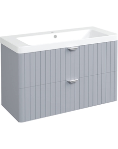 Тумба с раковиной Ларвик 105 TR-622518 подвесная цвет Серый матовый Stworki