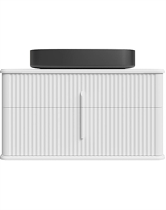 Тумба с раковиной Молде 95 подвесная цвет Белый Stworki