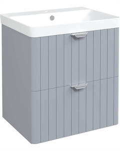 Тумба с раковиной Ларвик 60 подвесная цвет Серый матовый Stworki