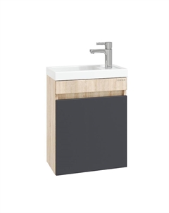 Тумба под раковину Милтон 45 R 104511 подвесная цвет Дуб сонома Серый Onika