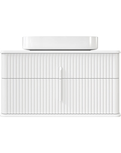 Тумба с раковиной Молде 95 подвесная цвет Белый Stworki