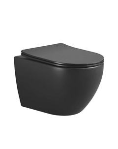 Унитаз Nero 961-SET-B подвесной цвет Черный матовый с сиденьем Микролифт Boheme