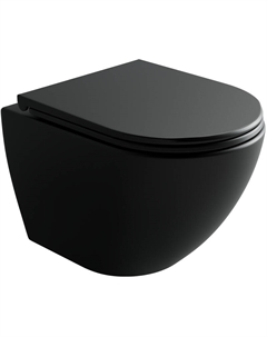 Унитаз Metropol CN4002TMB подвесной Черный матовый с сиденьем Микролифт Ceramica nova