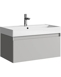 Тумба под раковину Geometria 80 GE01081ST подвесная Серый туман Aqwella