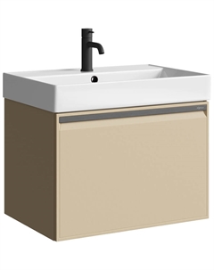 Тумба под раковину Pure 65 PUR0165KS подвесная Капучино светлый Aqwella