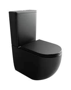 Унитаз компакт Metropol CN4001TMB Черный матовый с бачком и сиденьем Микролифт Ceramica nova