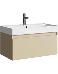 Тумба под раковину Geometria 80 GE01081MD подвесная Морская дюна Aqwella